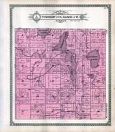 Township 39 N., Range 14 W., Benoit Lake, Yellow River, Rice Lake, Lipsett Lake, Bass Pond, Burnett County 1915